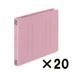 （ケース販売）コクヨ　フラットファイルＶ樹脂製とじ具　Ｂ６横　１５ｍｍとじ　ピンク　２０冊