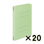 （ケース販売）コクヨ　フラットファイルＶ樹脂製とじ具　Ａ５縦　１５ｍｍとじ　緑　２０冊