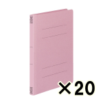 （ケース販売）コクヨ　フラットファイルＶ樹脂製とじ具　Ｂ５縦　１５ｍｍとじ　ピンク　２０冊