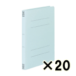 （ケース販売）コクヨ　フラットファイルＶ樹脂製とじ具　Ｂ５縦　１５ｍｍとじ　青　２０冊