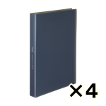 （ケース販売）コクヨ　グラッセル　クリヤーブック固定式　Ａ４－Ｓ　６０枚　ブラック　４冊