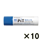 （ケース販売）トンボ　スティックのり　消えいろピットＧ　１０本