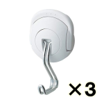 （ケース販売）コクヨ　超強力マグネットフック　タフピタ　最大保持荷重約１０ｋｇｆ　白　３個