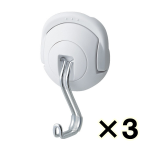 （ケース販売）コクヨ　超強力マグネットフック　タフピタ　最大保持荷重約５ｋｇｆ　白　３個