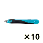 （ケース販売）コクヨ　フレーヌ　標準型安心構造カッターナイフ　青　１０個