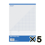 （ケース販売）コクヨ　セクションパッド　ＵＮＩＦＥＥＬ　Ａ４　５ｍｍ方眼通し罫　１００枚　５冊