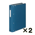 （ケース販売）コクヨ　バインダーＭＰ　Ｂ５縦　布貼・ふち金付　２００枚収容　青　２冊