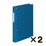 （ケース販売）コクヨ　バインダーＭＰ　Ｂ５縦　布貼・角金付　１００枚収容　青　２冊