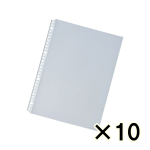 （ケース販売）リヒトラブ　クリヤーポケット厚口（エコノミーパック）　Ａ４　２０枚パック　１０個（合計２００枚）