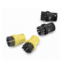 ケルヒャー　ブラシ　４個組（黒２個・黄色２個）