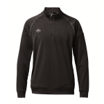 バートル　４１１３　ハーフジップシャツ　ブラック　Ｌ