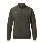 バートル　４１１３　ハーフジップシャツ　ストームグリーン　Ｌ