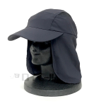 カイテック　冷感調温　紳士　日除けキャップ　チャコールグレー