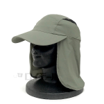 カイテック　冷感調温　紳士　日除けキャップ　カーキ