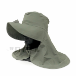 カイテック　冷感調温　婦人　フードハット　カーキ