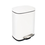 スチールペダルペール　スクエア 横型　５Ｌ　ホワイト