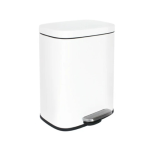 スチールペダルペール　スクエア 横型　１２Ｌ　ホワイト