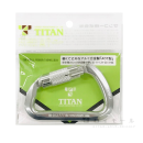 タイタン 墜落制止専用 アルミカラビナ （変形D型アルミ製 ツイストロック） ADT型