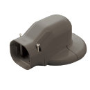 因幡電工　ウォールコーナー　エアコンキャップ用　ＬＤＷＭ－７０－Ｂ