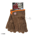 革手工房　防寒　オイルブラウン 牛床革背縫い　Ｌサイズ　Wオイル加工