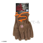 革手工房　防寒　オイルブラウン 牛床革手首ベルト　Ｌサイズ　Wオイル加工