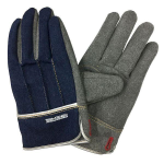 ３８１０　煌　人工皮革手袋　デニム背縫い　フックホール付き　Ｍ