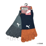 ＰＵＭＡ ソックス　ストロングハード　５本指 ショート　２５.０-２７.０ｃｍ　２足組　杢アソート