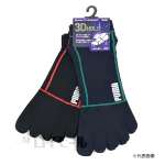 ＰＵＭＡソックス　ヒールフィット　５本指 ショート　２５.０-２７.０ｃｍ　２足組