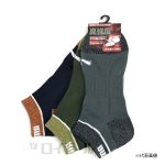 ＰＵＭＡ ソックス　ストロングハード　先丸 ショート ３足組　２７.０-２９.０ｃｍ　杢アソート