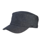 のらスタイル　ドゴールキャップ　シャンブレーブラック