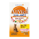 オールウェル 10種の自然素材 避妊去勢した猫の体重ケア 筋肉の健康維持用 サーモン&ツナ味 1.2kg