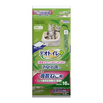 デオトイレ　複数ねこ用　ふんわり香る 消臭・抗菌シート　気分安らぐ茶葉の香り　１６枚