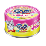銀のスプーン　缶　健康に育つ 子ねこ用 （ 離乳から１２ヶ月 ）　お魚とささみミックス　７０ｇ