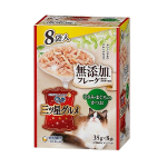 銀のスプーン　三ツ星グルメ　パウチ　フレーク　無添加　ささみ・まぐろ入りかつお　８袋入