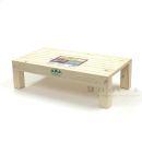 木製踏み台　ワイド　ソフトマット付き