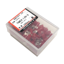 絶縁付端子　丸形　赤　ＴＭＥＸ　１．２５－３　１００個入