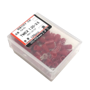 絶縁付端子　丸形　赤　ＴＭＥＸ　１．２５－３．５　１００個入