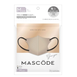 マスコード　３Ｄマスク　Ｍ　グレージュ　７枚入