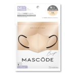 マスコード　３Ｄマスク　Ｍ　ベージュ　７枚入