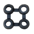 有孔ゴムマット　連結パーツ　ＰＨＲ－ＪＰ