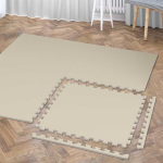 ズレないジョイントマット　ベージュ　約６０×６０×厚１ｃｍ　４枚入