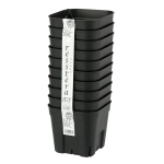 日本ポリ鉢販売　プレステラ １０５　１０個組　ブラック