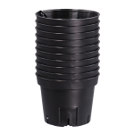 日本ポリ鉢販売　Ｓポット 丸型 ７５　１０個組　ブラック
