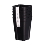 日本ポリ鉢販売　プレステラ 深鉢 ９０　５個組　ブラック