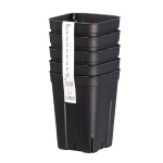 日本ポリ鉢販売　プレステラ 深鉢 １０５　５個組　ブラック