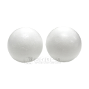 発泡スチロール 球　７５φ　ホワイト　２個入
