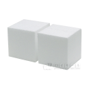 発泡スチロール 立方体　７５角　ホワイト　２個入