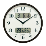 ＦＯＲＭＩＡ　電波掛時計　ブラウン　ＨＷＣ-００１