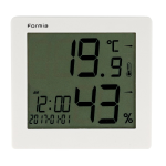 Ｆｏｒｍｉａ　温度計・湿度計　ホワイト　ＨＯ－００１