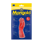 オカモト　ゴム手袋　マリーゴールド ハピネス　レッド　Ｌ